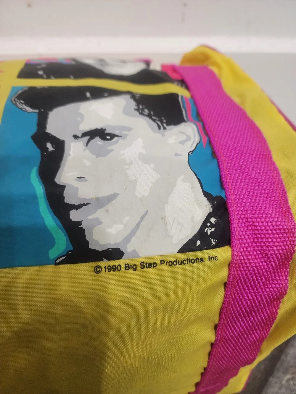 Vintage 1990 New Kids On The Block Overnight Travel Sleeping Bag Case Duffel Bag